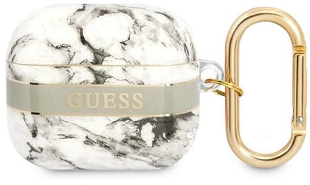 Guess Marble Strap Collection - Etui - AirPods 3 - Grijs - Silicoon