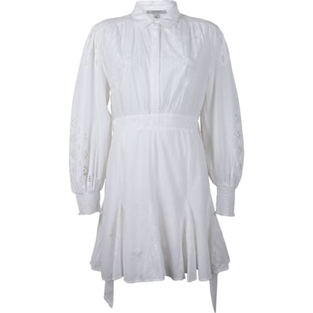 AllSaints Keeley Broderie Dres Chalk White Größe: 42 | Blusenkleider Outlet | Damen | Weiß