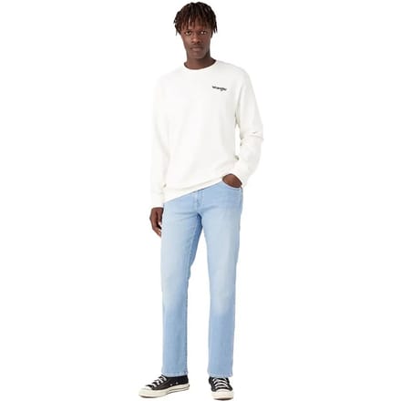 WRANGLER Graphic Sweatshirt Heren - Worn White - S