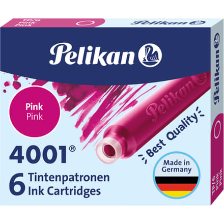 Pelikan 4001 - Korte Inktpatronen - Roze
