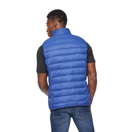 Crosshatch Heren Gattering Gequilt Gilet (Koningsblauw)