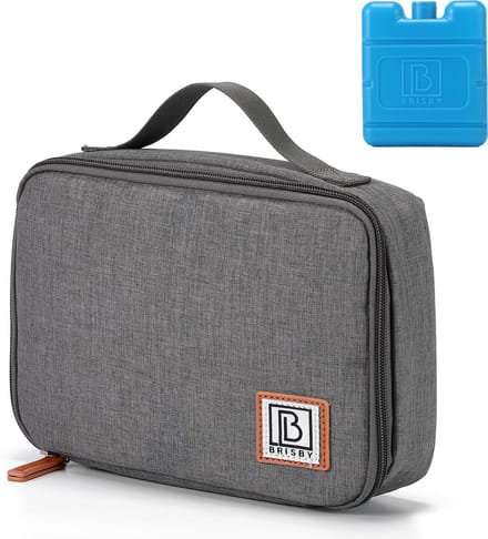 Brisby 4 Laags Geïsoleerde Koeltas - Lunchtas 2.5 liter - Donkergrijs