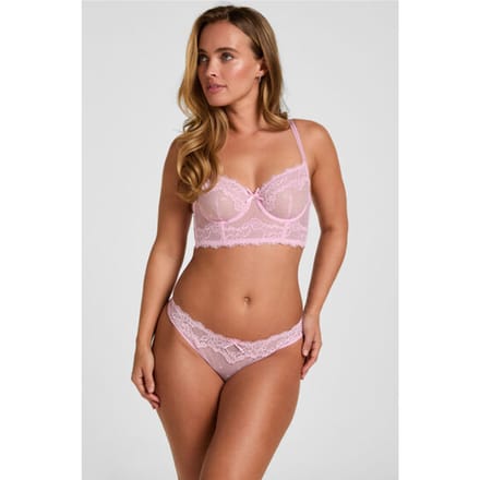 Hunkemöller Hoog Uitgesneden String Camellia Roze