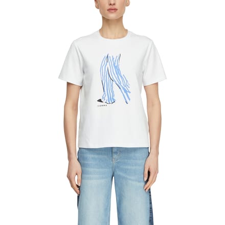 Comma  T-shirts White Taglia: 34 | Maglie Sportivi Outlet | Donna | Bianco