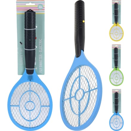 Vliegenmepper elektrisch 46cm assorti kleur