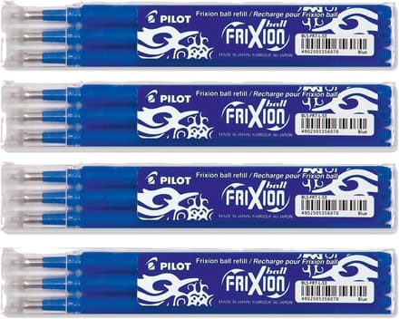 Uitwisbare Rollerball Pennenset - 4 Sets van 3 Stuks