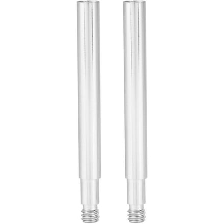 2 Pièces 60mm Rallonge de Valve Presta de Vélo Extension de Valves de Pneu Intérieur Silver
