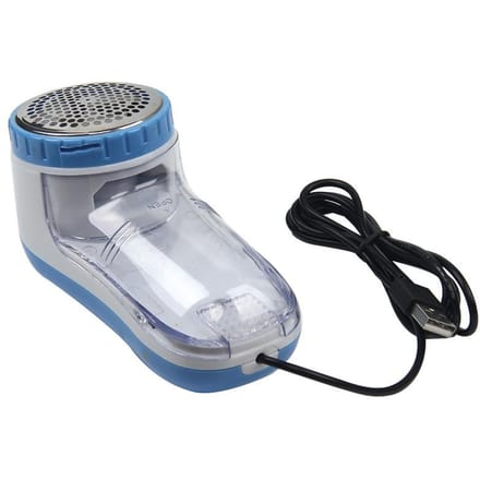Dissolvant de peluches robuste et Durable, 1 pièce, chargeur USB pour rideaux, vêtements, tapis, pull bleu