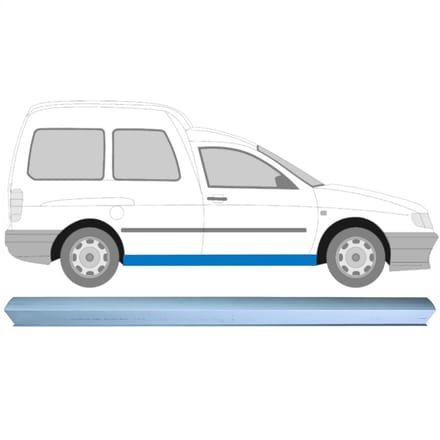 Reparatie dorpel voor Volkswagen Caddy 1995-2004 / Links = Rechts (symmetrisch)