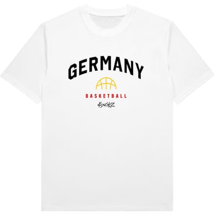 Kickz Duitsland Basketball T-shirt Wit