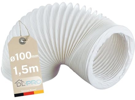 Flexibele Afvoerslang 1,5 m, Ø 100 mm voor Airconditioning en Droger