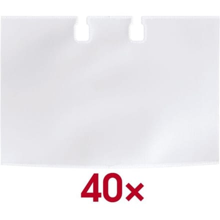 40 transparante visitekaartjeshoesjes voor draaikaartensysteem »Visifix&reg; FLIP« e