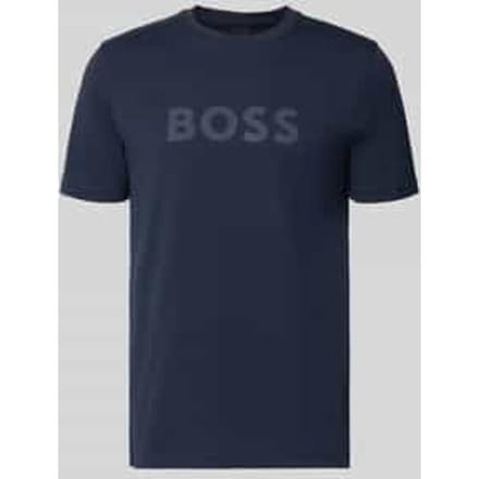 Regular fit t-shirt van puur katoen model 'Te_Logo'