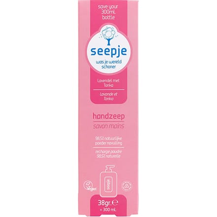 Seepje Handzeep lavendel & tonka navulling 38 Gram