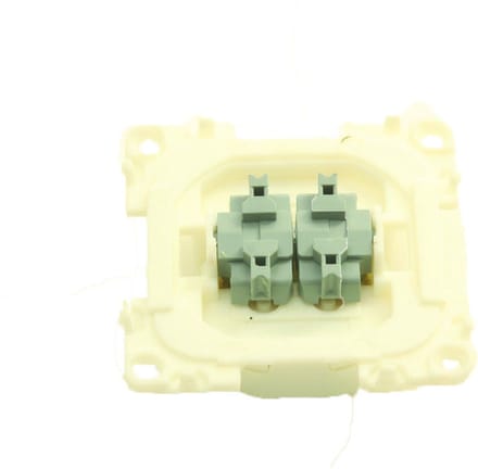 Presto Wipschakelaar Dubbel Serie 1-Polig Inbouw S-20.000 Wit