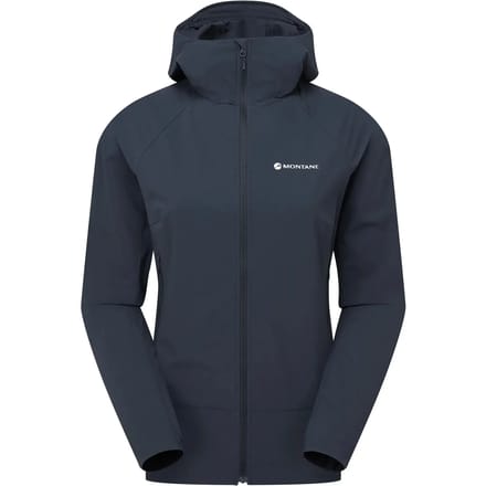 Montane F Tenacity Nano Hoodie, softshelljack, dames, blauw