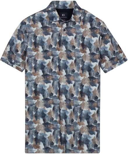 Giordano – Formentini – Heren – Korte mouwen – Print - Overhemd - Navy – 616554-60