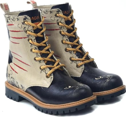 GOBY Claw Damesboots - Handmade - Dierenprint - Maat 37