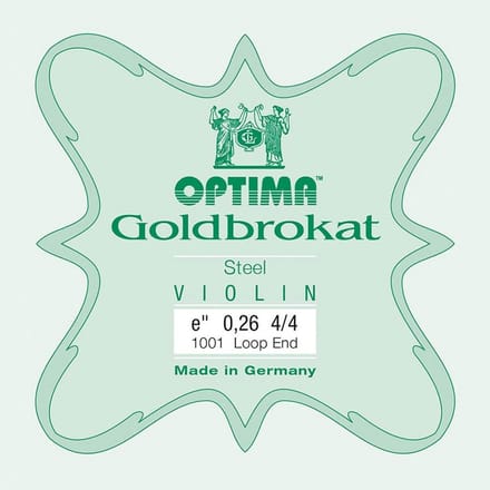 Optima 1001-ML E-1 string for violin 4/4, steel, loop end