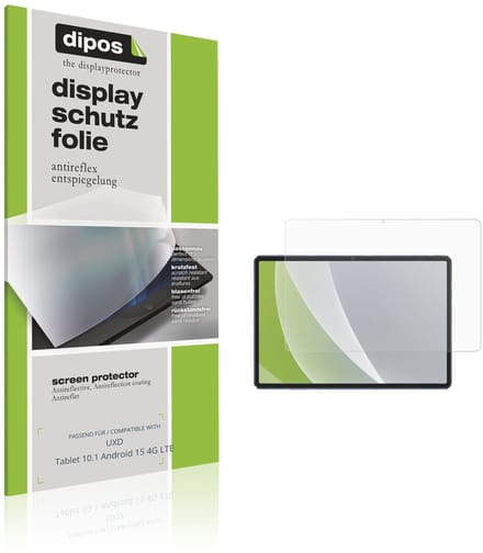 dipos – 2x Matte Beschermfolie geschikt voor UXD Tablet 10.1 Android 15 4G LTE | Krasbestendige & antireflecterende Screenprotector Ultra-Thin