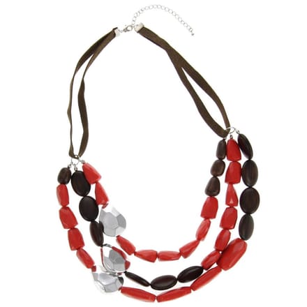Behave - Statement ketting - Driedubbele kralenlook - Casual chique