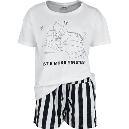 Sleeping Beauty - Disney Pyjama - Five More Minutes - S tot XXL - voor Vrouwen - wit
