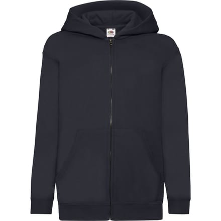 Fruit of the Loom Kinder/Kids Classic Full Zip Hoodie (Deep Navy)