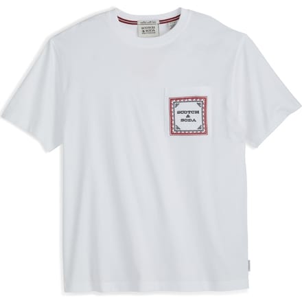 Scotch & Soda Graphic Tee Bright White Taglia: M | Magliette basic Outlet | Uomo | Bianco