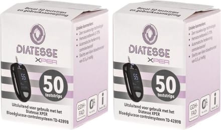 Diatesse Xper Teststrip Bundel 2x50 stuks