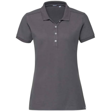 Russell Dames/Dames Piqué Stretch Poloshirt (Konvooi Grijs)