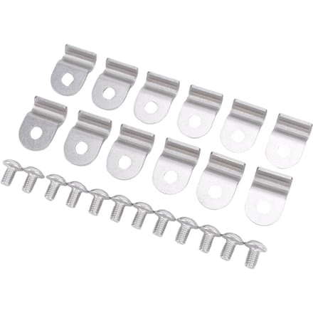 3 16 Inch Roestvrij Staal Remleiding Klem met Schroef Multifunctionele Universele Remslang Klem voor Street Rod Vrachtwagen white