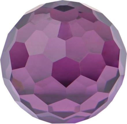 Quiges Verwisselbare Ring Steen Geslepen Bolletje 10mm - Paars - E10RHDC014