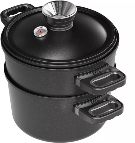 AMT Gastroguss stoompan 24 cm - 14 cm hoog - inductie