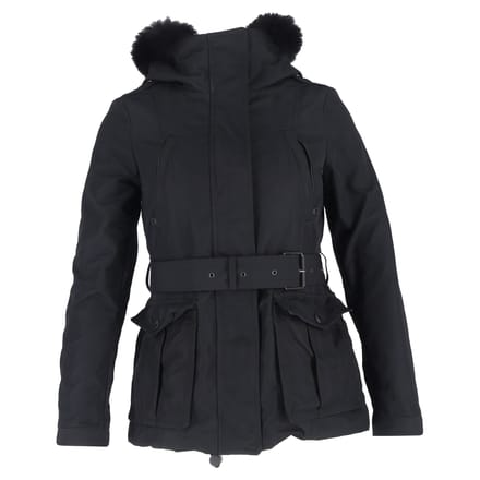 Burberry Brit Cloverdale Parka Jas met Verwijderbaar Vest in Zwart Polyester