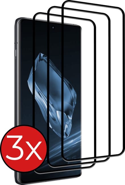 Screenprotector - 3 Stuks - Geschikt voor OnePlus 12 - Full Cover - Beschermglas - Gehard Glas - Tempered Glass - Screen Protector