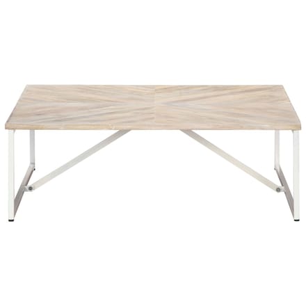 vidaXL - Salontafel - 110x110x36 - cm - massief - mangohout