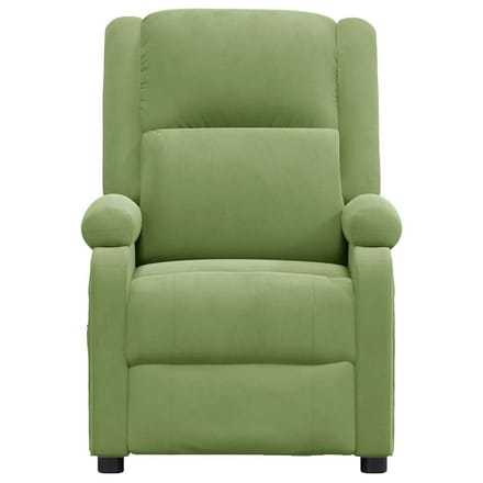 vidaXL - Fauteuil - verstelbaar - fluweel - lichtgroen