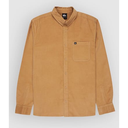 Quiksilver Smoke Trail Cord Overhemd Met Lange Mouwen Bruin L Man