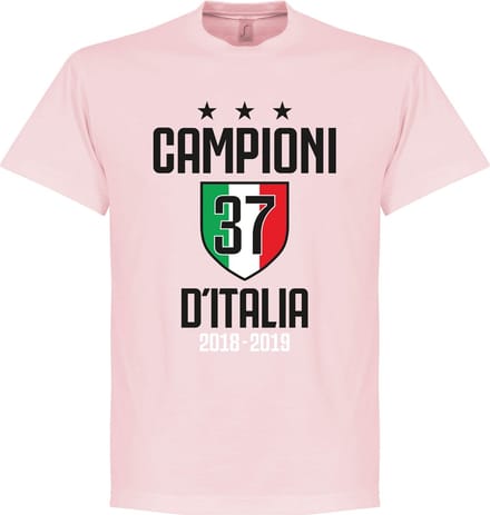 Campioni D'Italia 37 T-Shirt - Roze - M