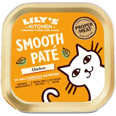 38 x 85 g Lily's Kitchen Smooth Paté Selection kip kattenvoer nat