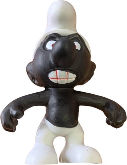 De zwarte smurf - Boze smurf - Bekend van de stripreeks - Schleich - 5,5 cm