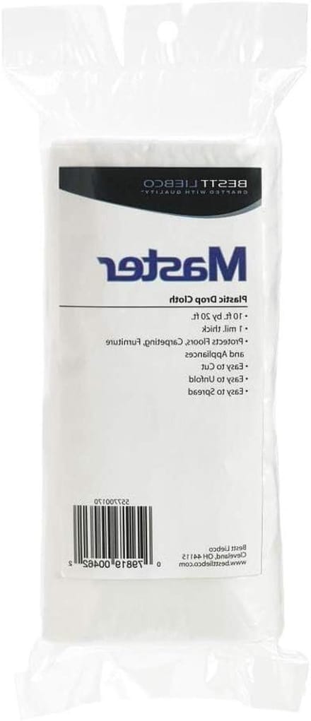 Plastic Beschermdoek - Afdekzeil - Klus Beschermen - Waterdicht - 10 x 20 voet - Transparant
