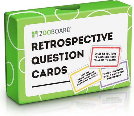 Retrospective Kaarten - 52 Vragen voor Team Evaluatie (Engels) | 2DOBOARD