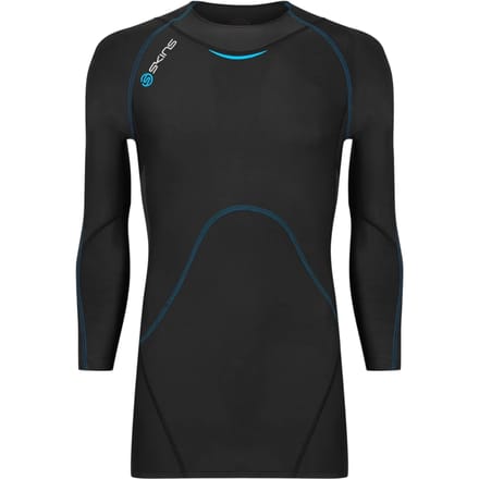 Skins Heren Contrast Detail Fitted Technische Top (Zwart)