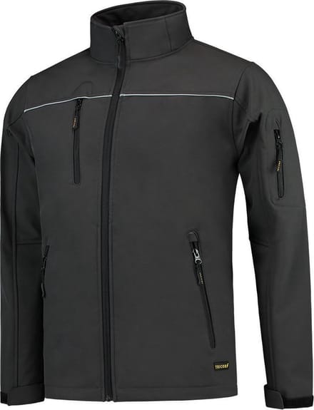 Tricorp Soft Shell jack - Workwear - 402006 - Donkergrijs - maat S