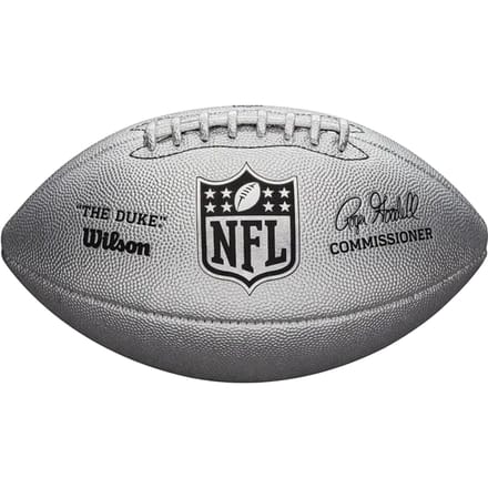 American Football Wilson DUKE METALLIC Grijs Één maat