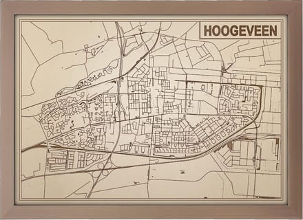 Decoratief Beeld - Houten Van Hoogeveen - Hout - Bekroned - Bruin - 21 X 30 Cm