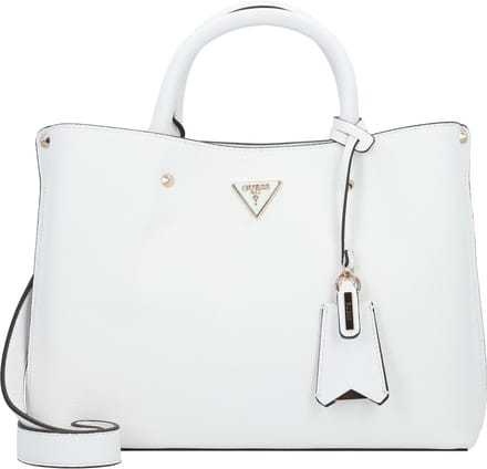 GUESS Handtas Schoudertas Meridian Girlfriend Satchel Stone Crème