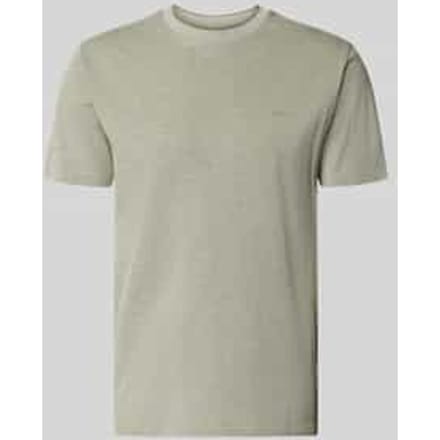 T-shirt met ronde hals en labelstitching