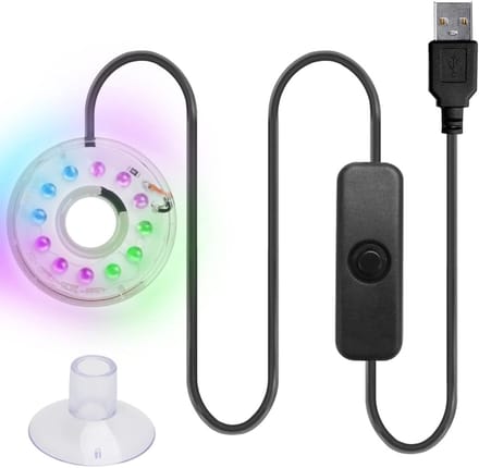 Solidchoice - LED Aquarium Onderwaterlamp - IP68 Waterdicht en Kleurrijk